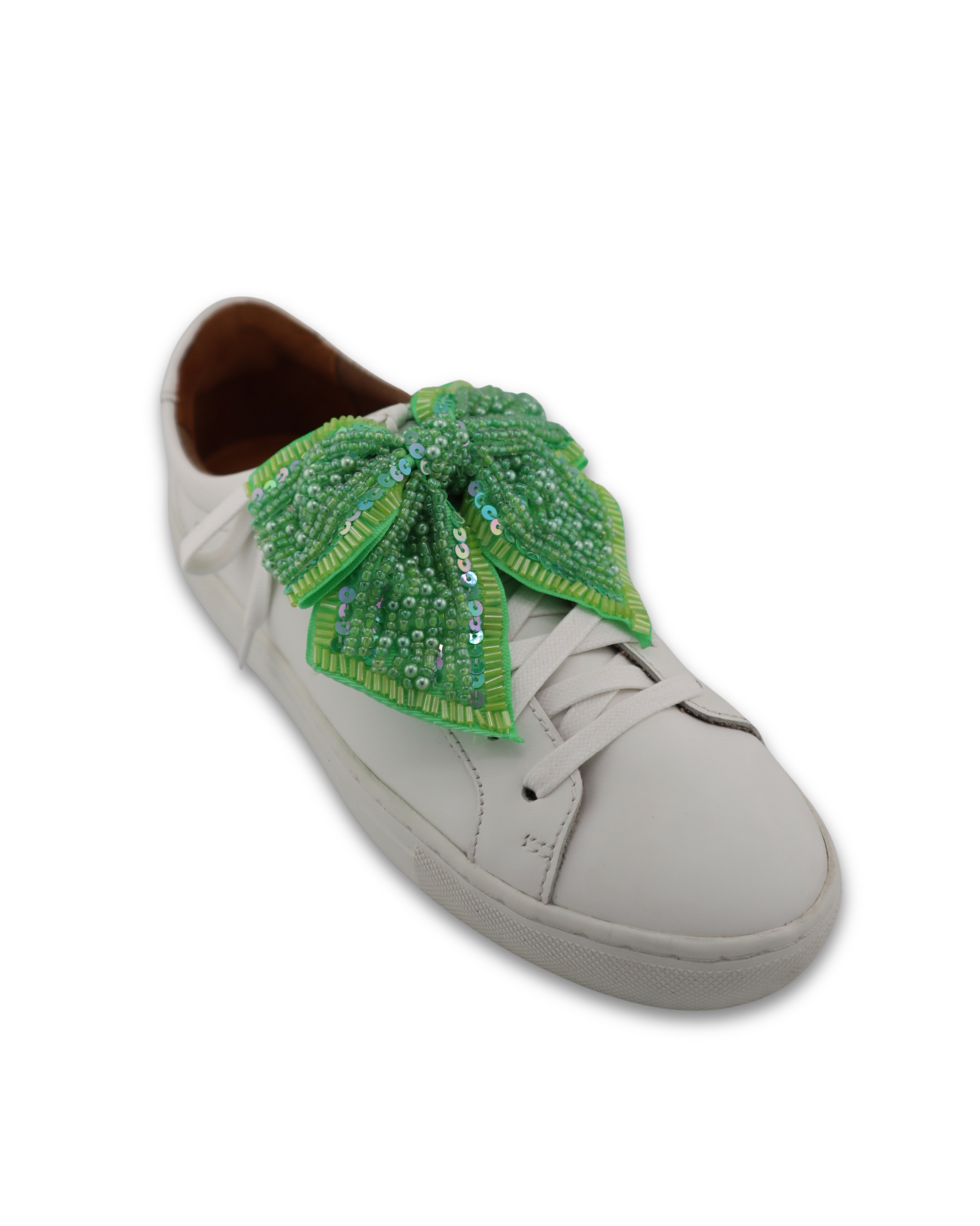 Pistachio Beaded Bows