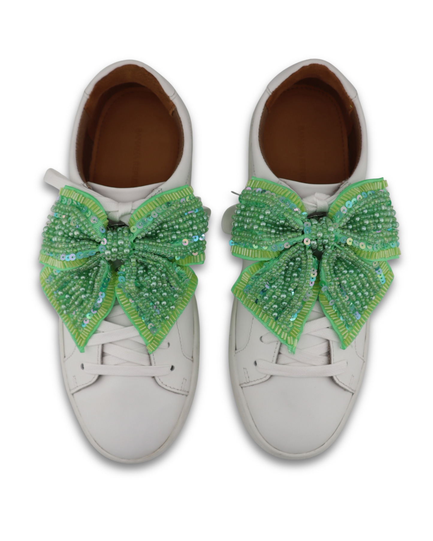 Pistachio Beaded Bows